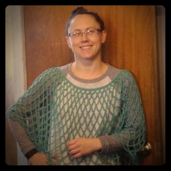 Seafoam Poncho - Picture 1 of 1